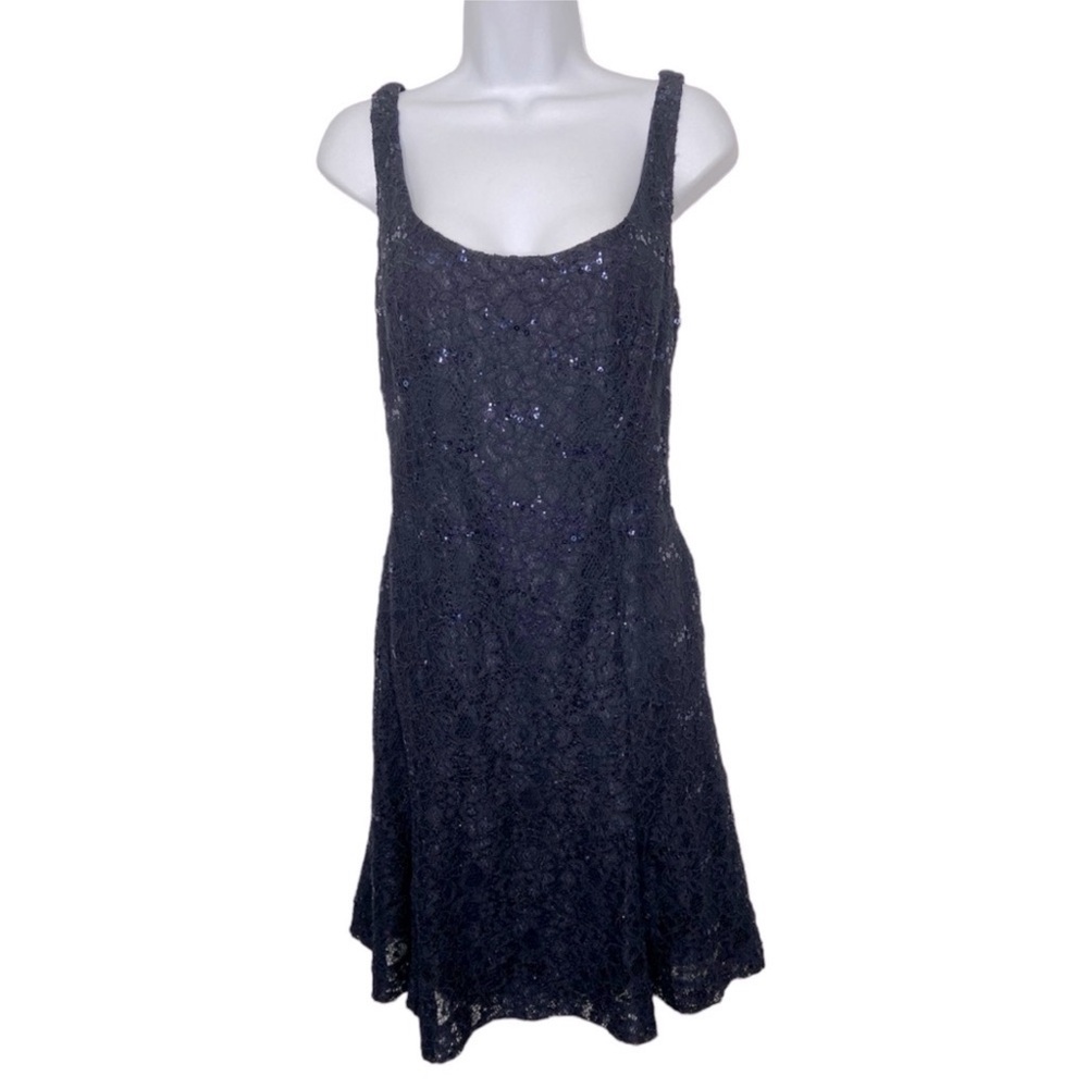 Ralph Lauren Blue Sequined Dress NWT